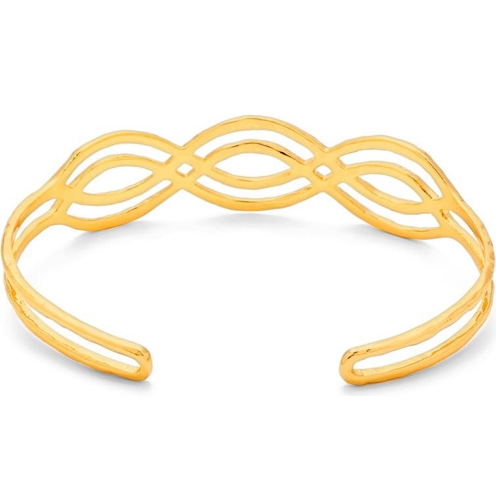 Gorjana Mesa Wave Cuff Bracelet - Gold - Picture 4 of 10